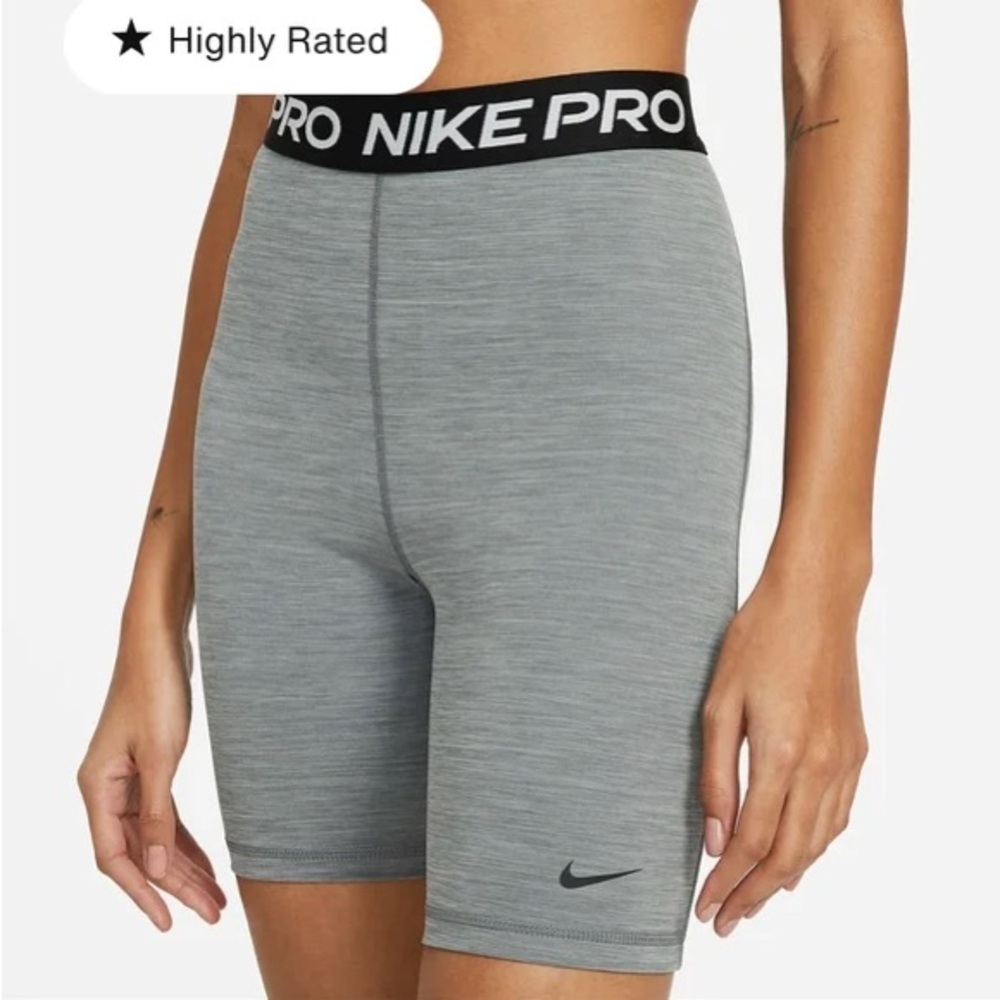 Nike pro dri fit 7” High waisted Training biker shorts size small